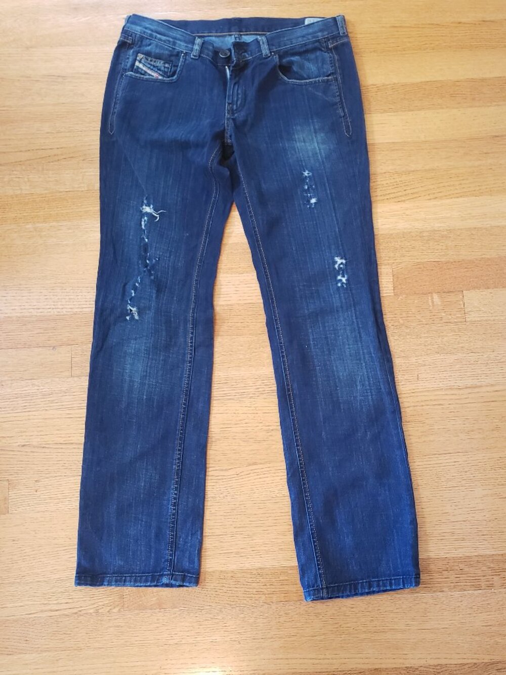 Vintage Diesel Doozy Women's Jeans W31 L32 Straight-Leg Flare - Distressed